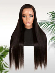 Onyx Silk — Soft Black 11×6 HD Lace Glueless Straight Wig