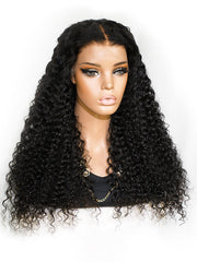 Ebony Ivy — Natural Black 13×6 HD Lace Glueless Curly Wig