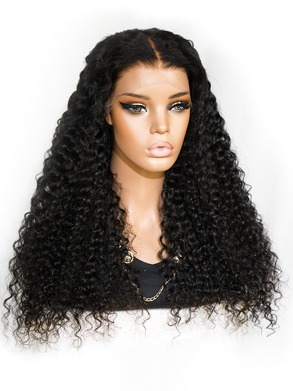 Ebony Ivy — Natural Black 13×6 HD Lace Glueless Curly Wig