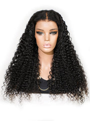 Ebony Ivy — Natural Black 13×6 HD Lace Glueless Curly Wig
