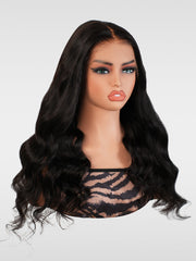 Velvet Magnolia — Natural Black 13×6 HD Lace Glueless Body Wave Wig