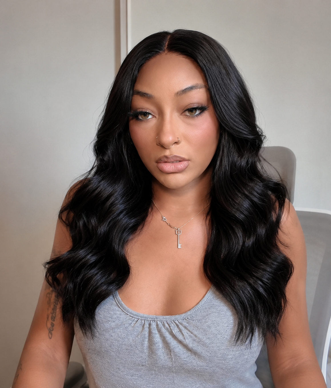 Velvet Magnolia — Natural Black 13×6 HD Lace Glueless Body Wave Wig