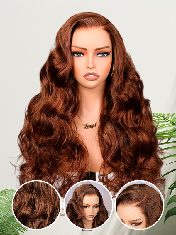 Mahogany Muse — Chocolate Brown 11×6 HD Lace Glueless Body Wave Wig