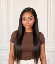 Onyx Silk — Soft Black 11×6 HD Lace Glueless Straight Wig