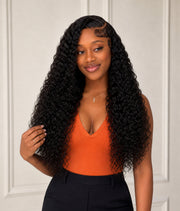 Dewdrop Curl — Natural Black 11×6 HD Lace Glueless Water Wave Wig