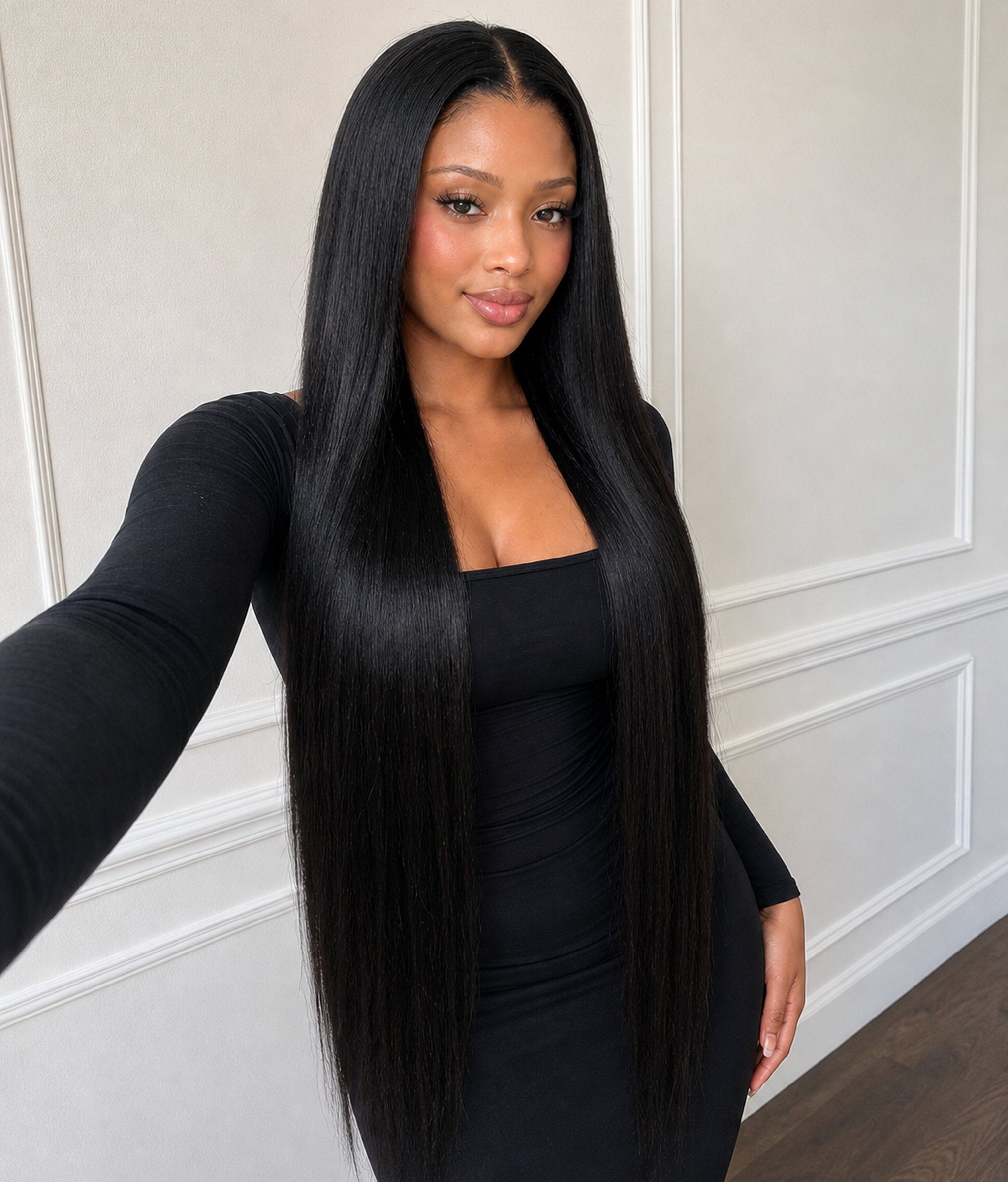 Night Jasmine — Natural Black 11×6 HD Lace Straight Wig