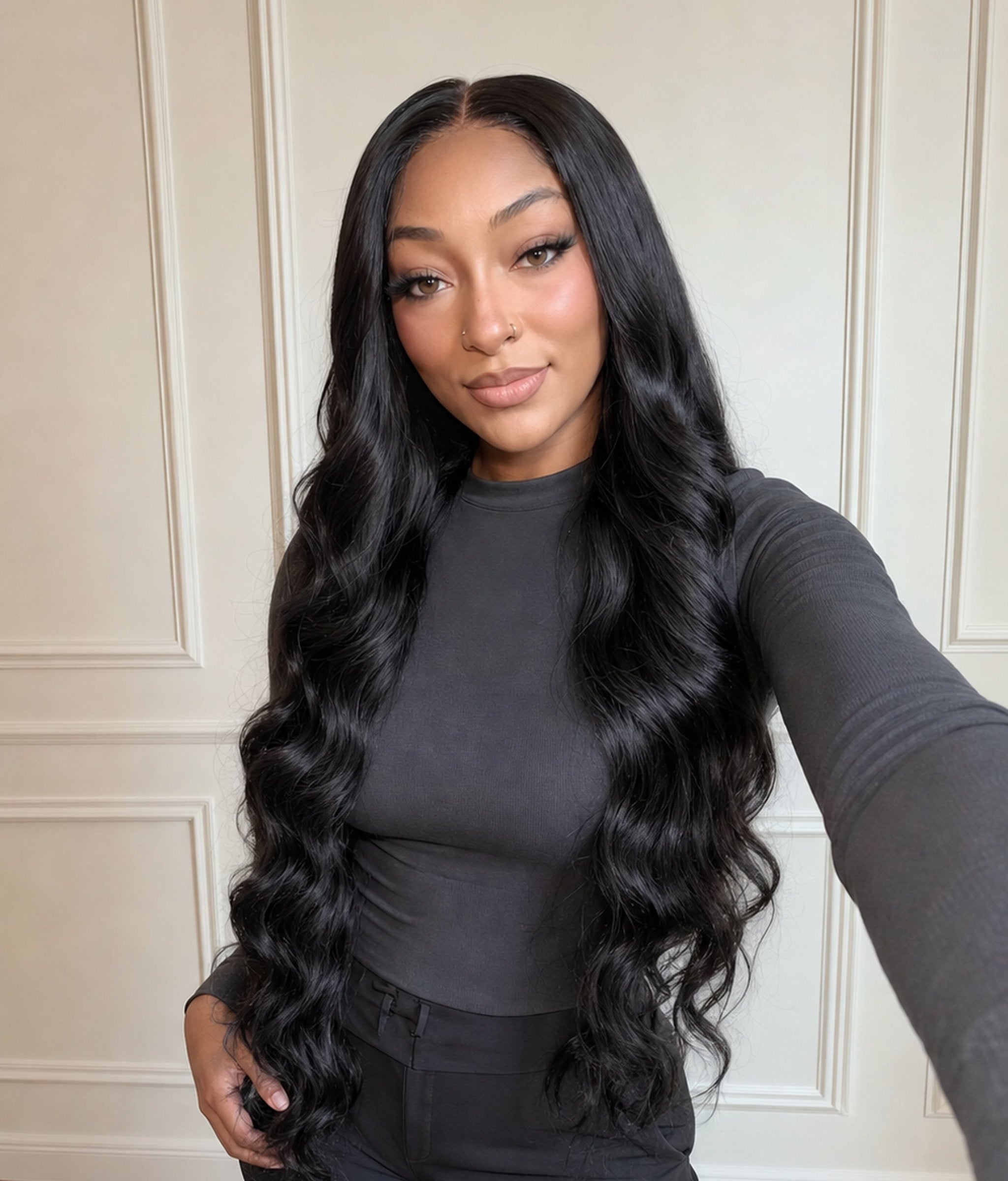 Night Wisteria — Natural Black 11×6 HD Lace Body Wave Wig