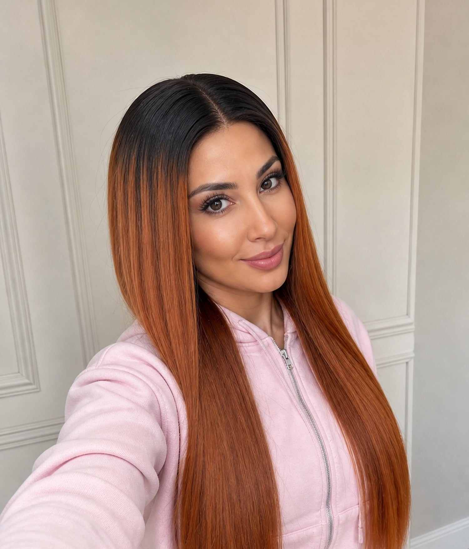 Caramel Orchid — Caramel Brown Ombre 11×6 HD Lace Glueless Straight Wig