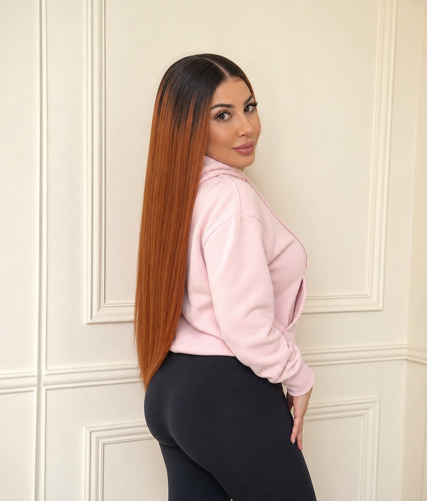 Caramel Orchid — Caramel Brown Ombre 11×6 HD Lace Glueless Straight Wig
