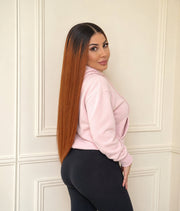 Caramel Orchid — Caramel Brown Ombre 11×6 HD Lace Glueless Straight Wig