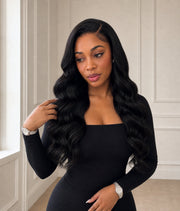Midnight Petal — Natural Black 11×6 HD Lace Glueless Body Wave Wig