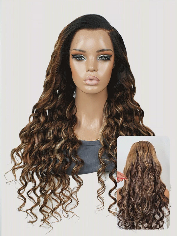 Amber Willow — Dark Blonde Ombre 11×6 HD Lace Glueless Loose Body Wave Wig