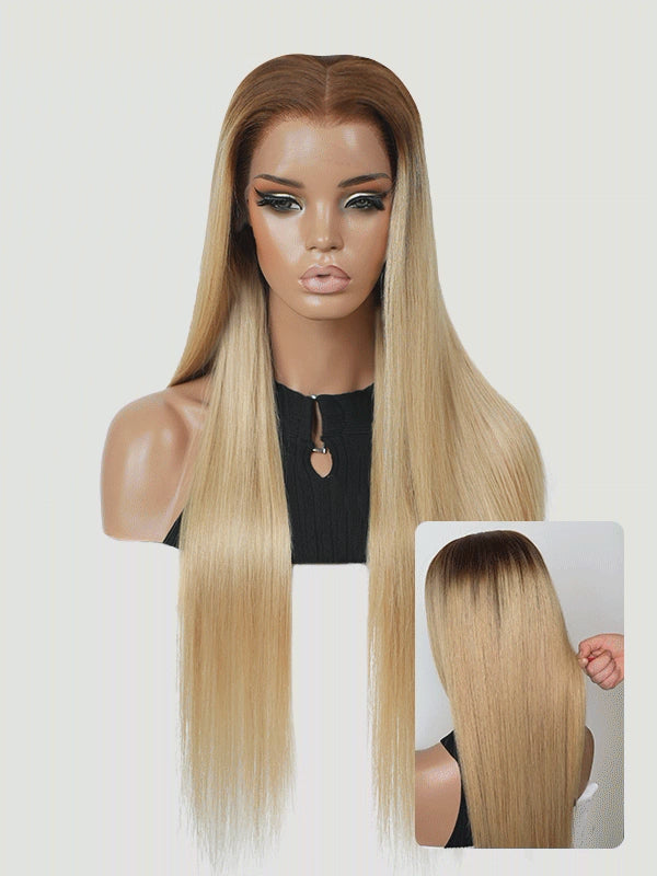 Marigold Veil — Cinnamon Blonde 11×6 HD Lace Glueless Straight Wig