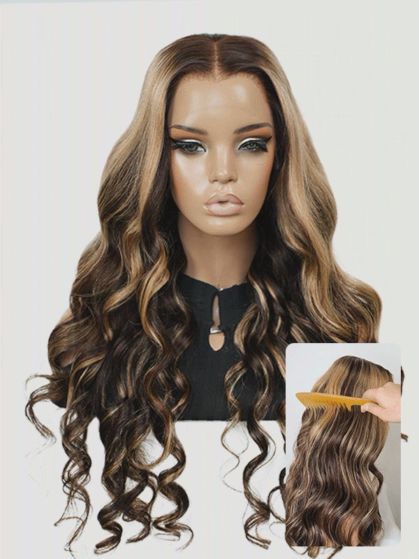 Sunlit Sage — Balayage 11×6 HD Lace Glueless Loose Body Wave Wig