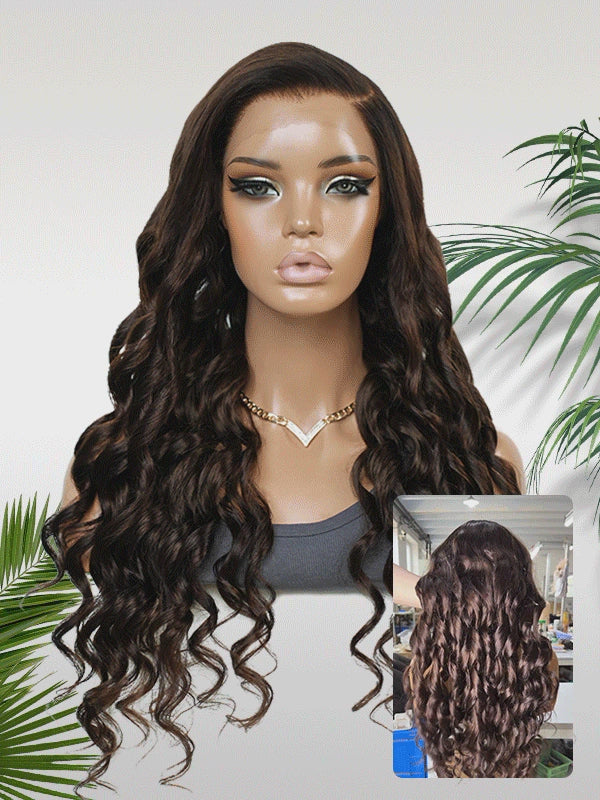 Ebony Tide — Soft Black 11×6 HD Lace Glueless Loose Body Wave Wig